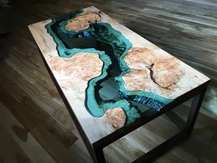 epoxy dining table